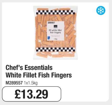 Chef’s Essentials White Fillet Fish Fingers