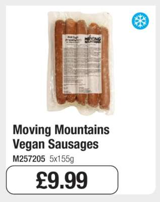 Moving Mountains Vegan Sausages