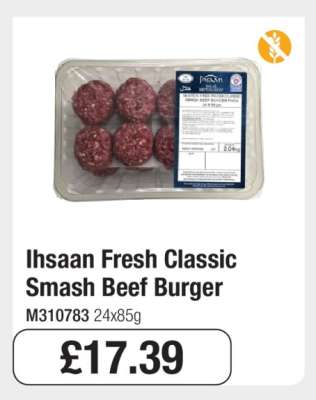 Ihsaan Fresh Classic Smash Beef Burger