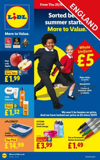 Lidl offer  - 25/06/2026 - 01/07/2026.