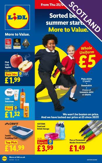 Lidl offer  - 25/06/2026 - 01/07/2026.