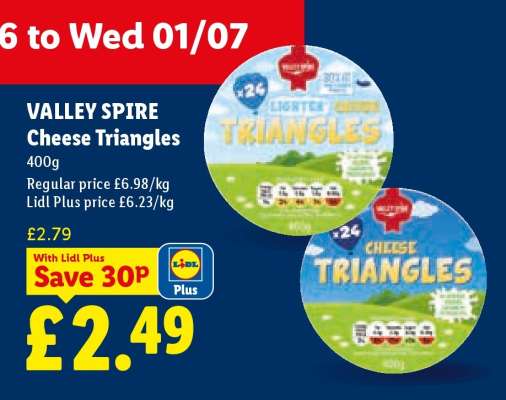 VALLEY SPIRE Cheese Triangles