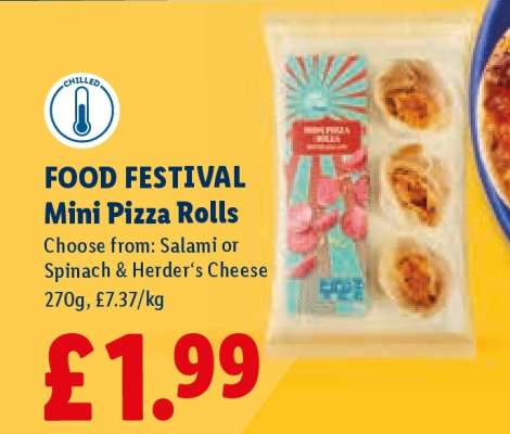 FOOD FESTIVAL Mini Pizza Rolls