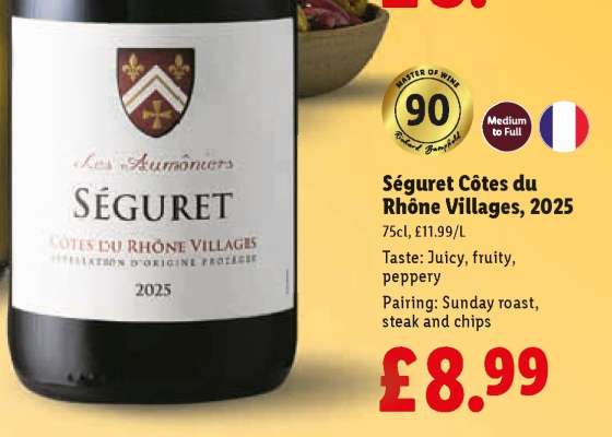Séguret Côtes du Rhône Villages, 2025