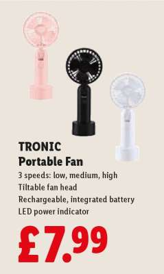 TRONIC Portable Fan