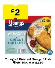 Young's 2 Breaded Omega 3 Fish Fillets