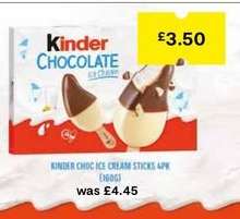Kinder Choc Ice Cream Sticks 4PK