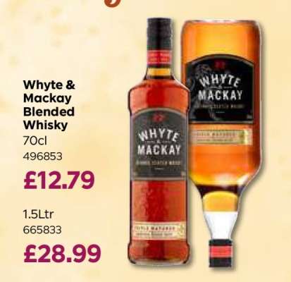 Whyte & Mackay Blended Whisky 70cl