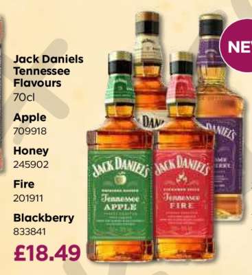 Jack Daniels Tennessee Flavours