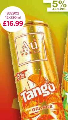 Au Vodka Tango Orange