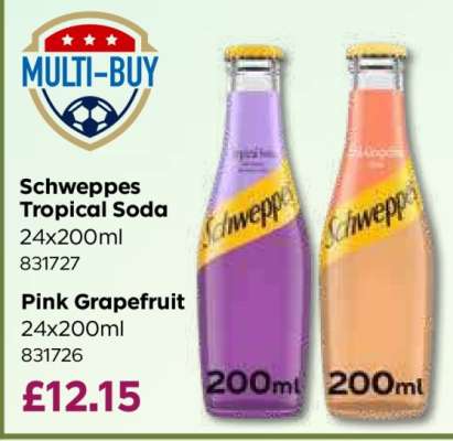 Schweppes Tropical Soda / Pink Grapefruit