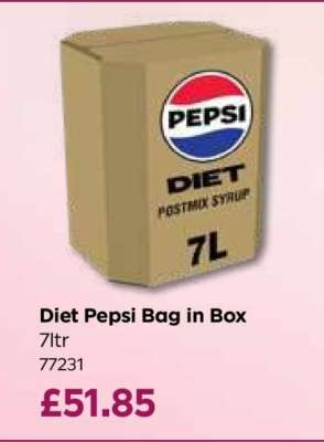 Diet Pepsi Bag in Box