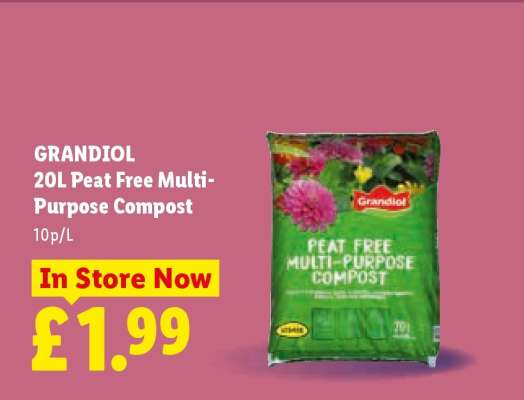 GRANDIOL 20L Peat Free Multi-Purpose Compost