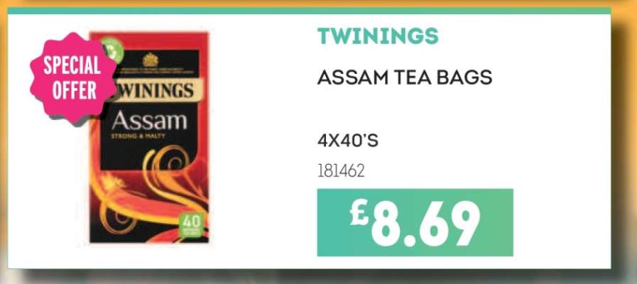 TWININGS ASSAM TEA BAGS