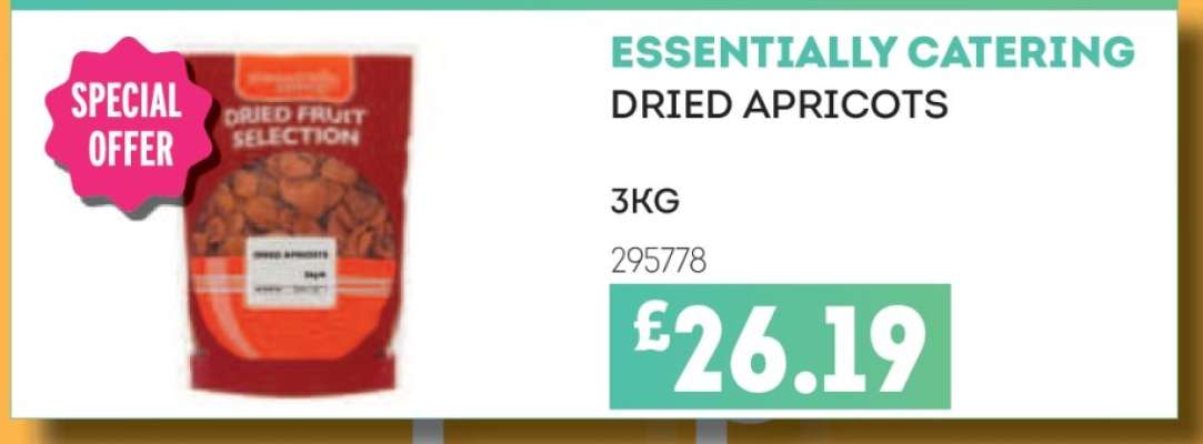 ESSENTIALLY CATERING DRIED APRICOTS