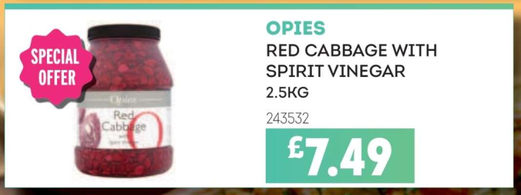Opies Red Cabbage with Spirit Vinegar