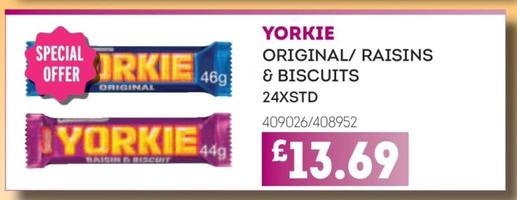 YORKIE ORIGINAL/RAISINS & BISCUITS