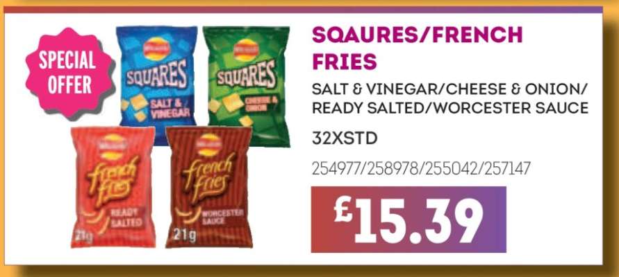 SQUARES/FRENCH FRIES