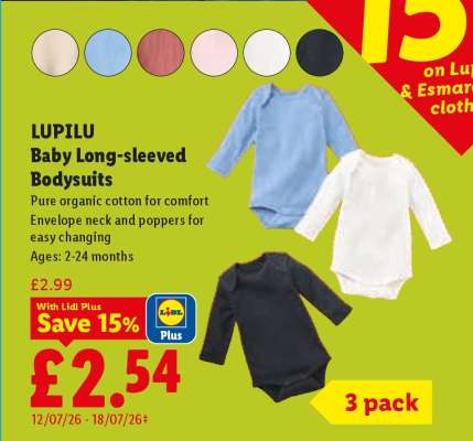 LUPILU Baby Long-sleeved Bodysuits
