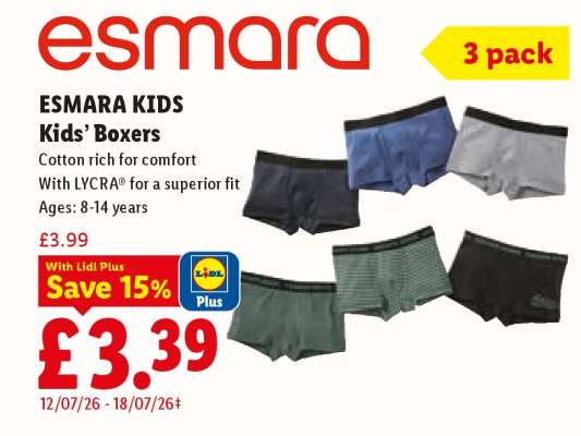 ESMARA KIDS Kids’ Boxers