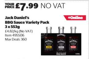 Jack Daniel's BBQ Sauce Variety Pack 3 x 553g
