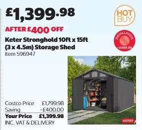 Keter Stronghold 10ft x 15ft (3 x 4.5m) Storage Shed
