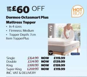 Dormeo Octasmart Plus Mattress Topper - Single