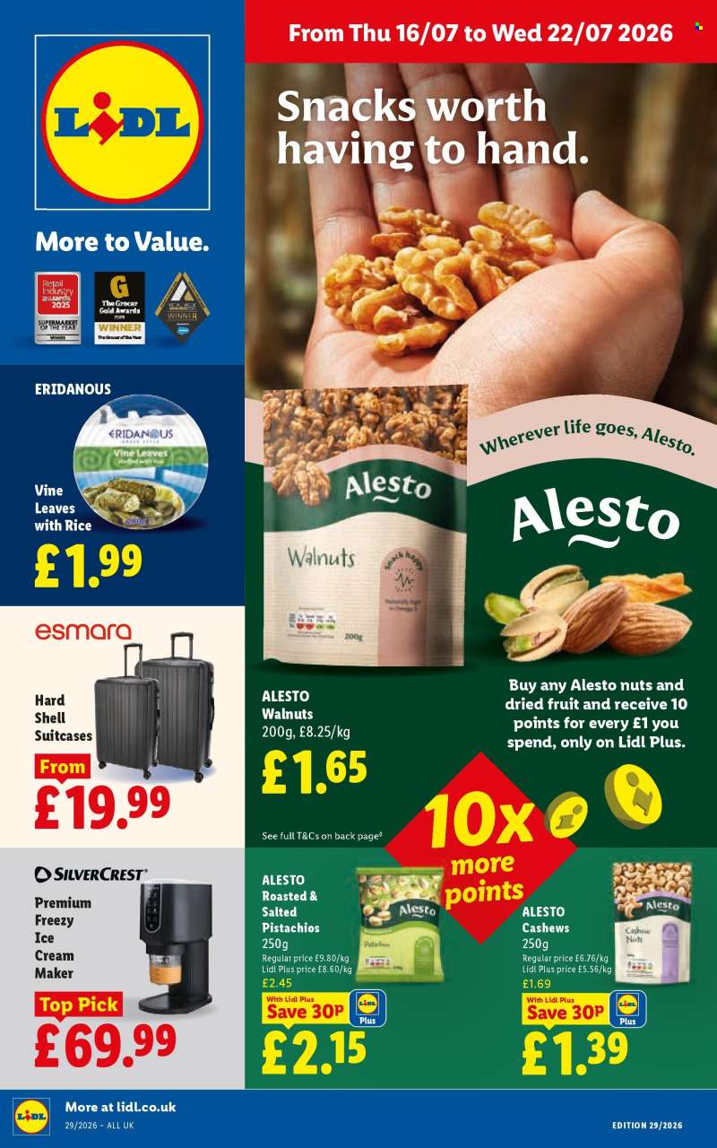 Lidl offer  - 16/07/2026 - 22/07/2026.