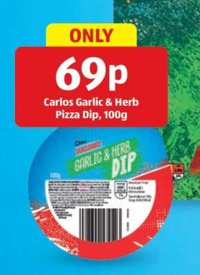 Carlos Garlic & Herb Pizza Dip, 100g