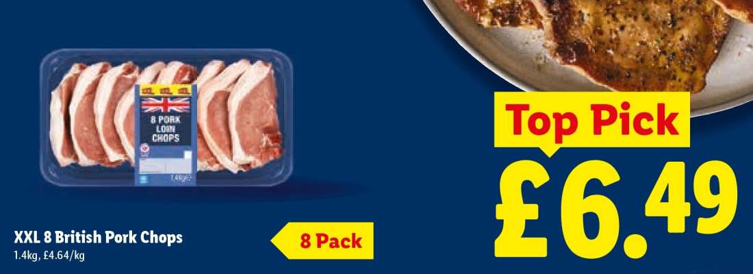 XXL 8 British Pork Chops