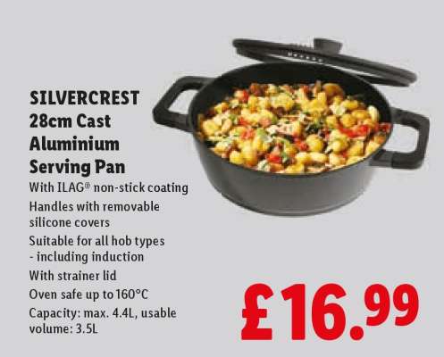 SILVERCREST 28cm Cast Aluminium Serving Pan