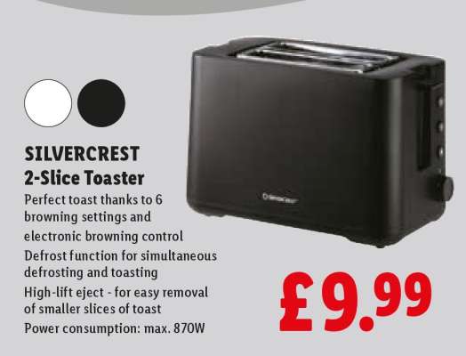 SILVERCREST 2 Slice Toaster