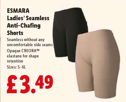 ESMARA Ladies’ Seamless Anti-Chafing Shorts