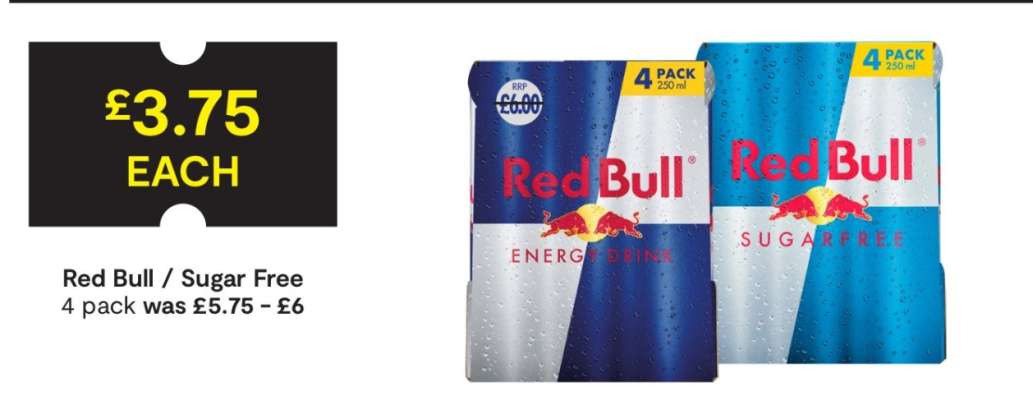 Red Bull / Sugar Free 4 pack