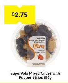 SuperValu Mixed Olives with Pepper Strips 150g
