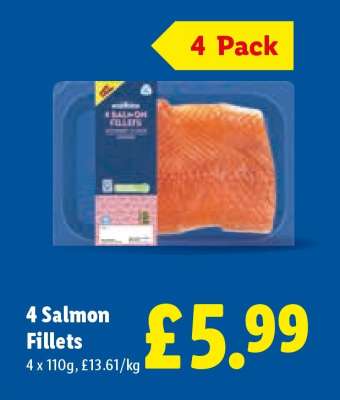 4 Salmon Fillets