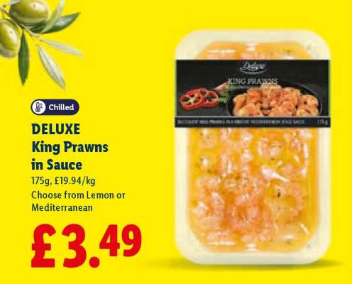 DELUXE King Prawns in Sauce