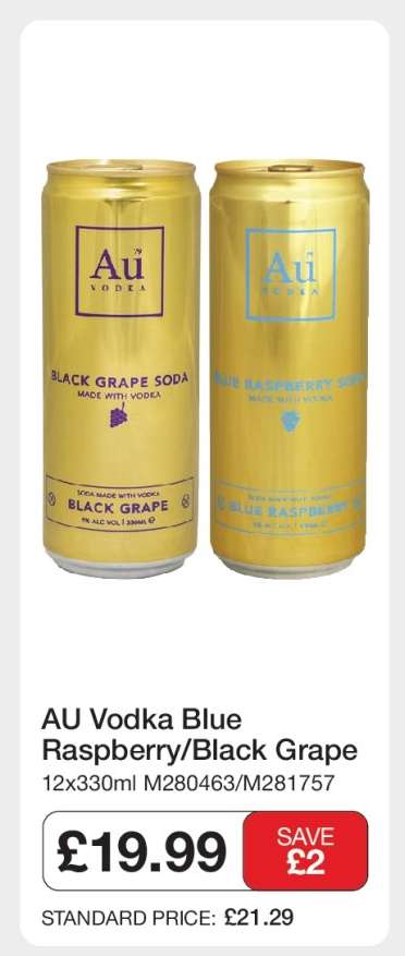 AU Vodka Blue Raspberry/Black Grape