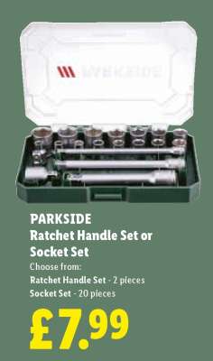PARKSIDE Ratchet Handle Set or Socket Set