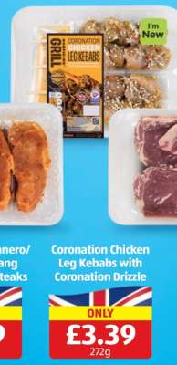 Coronation Chicken Leg Kebabs with Coronation Drizzle