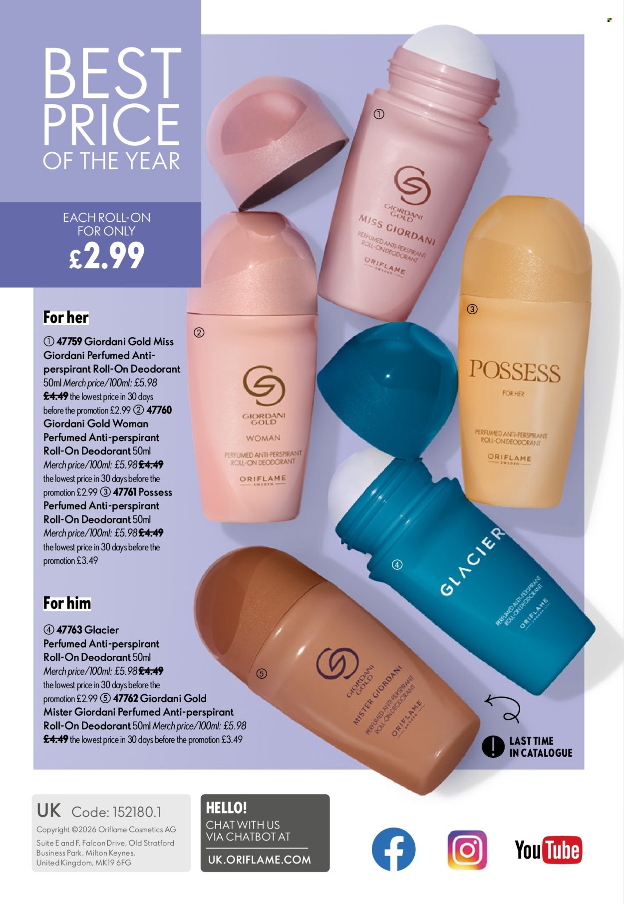 Oriflame offer - 29/07/2026 - 18/08/2026. Page 148