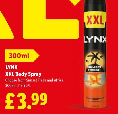 LYNX XXL Body Spray