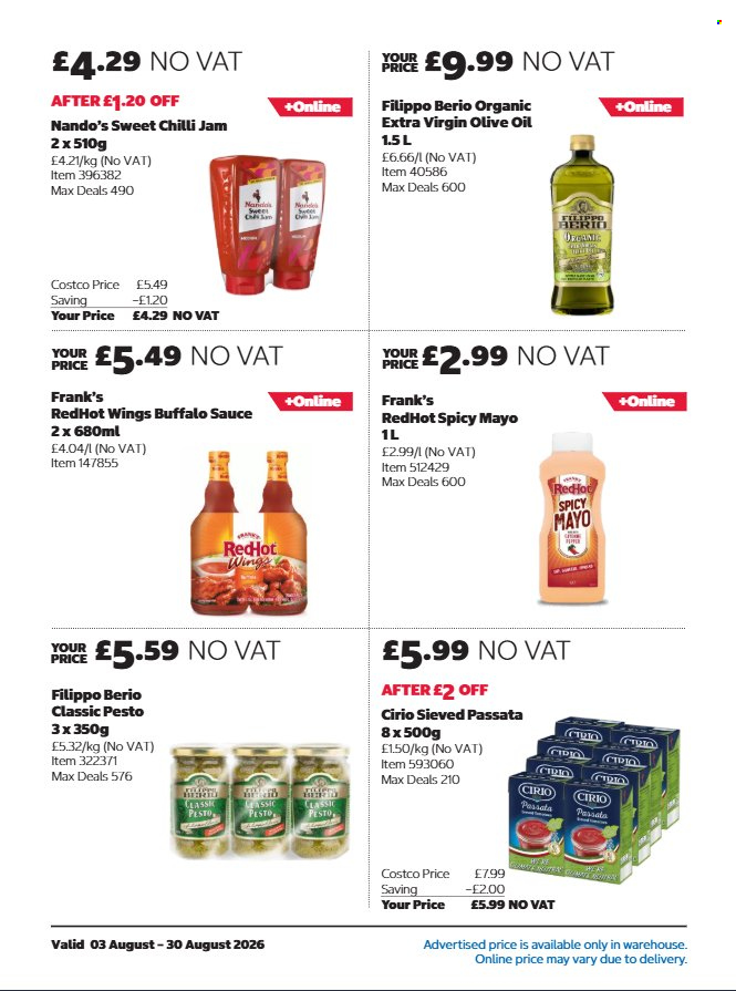Costco offer - 03/08/2026 - 30/08/2026. Page 10