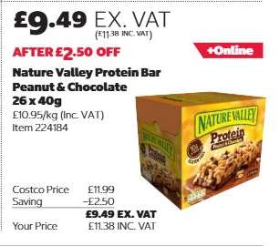 Nature Valley Protein Bar Peanut & Chocolate 26 x 40g