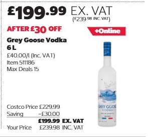 Grey Goose Vodka 6 L