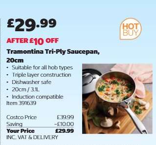 Tramontina Tri-Ply Saucepan, 20cm