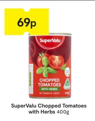 SuperValu Chopped Tomatoes with Herbs 400g