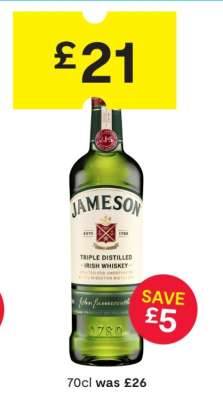 Jameson Triple Distilled Irish Whiskey