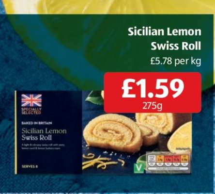 Sicilian Lemon Swiss Roll