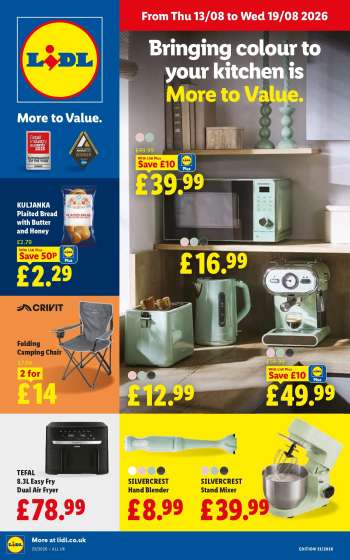 Lidl offer  - 13/08/2026 - 19/08/2026.